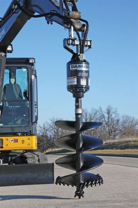 mini excavator auger attachments sale|mini excavator auger package.